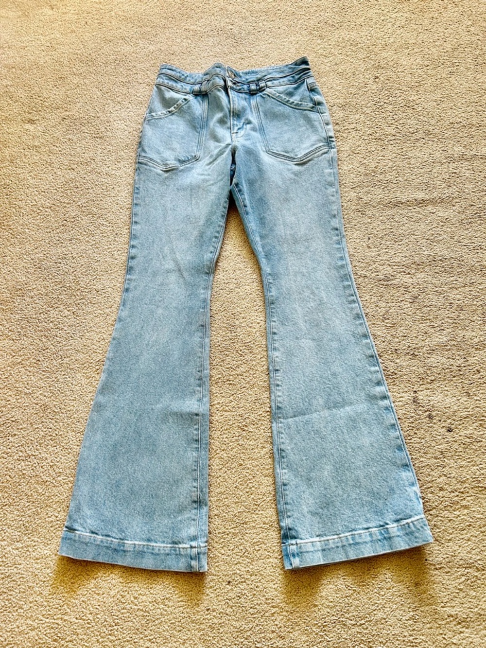 Frame Denim Light Blue Flare Jeans